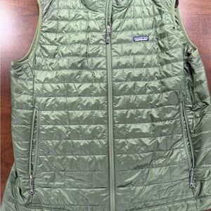 Patagonia Olive Quilted Vest